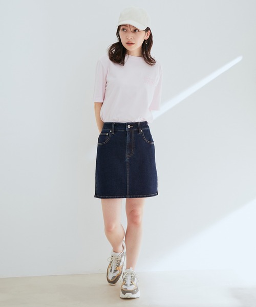 VIS（ビス）の「【エコテックス(R)】 デニムミニスカート【sustainable】（デニムスカート・レディース・ネイビー/ブルー系その他4・M/S）」の13枚目の写真