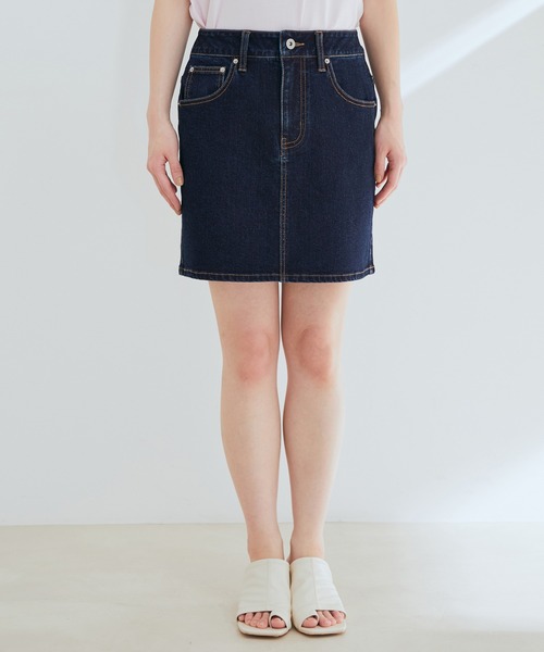 VIS（ビス）の「【エコテックス(R)】 デニムミニスカート【sustainable】（デニムスカート・レディース・ネイビー/ブルー系その他4・M/S）」の14枚目の写真