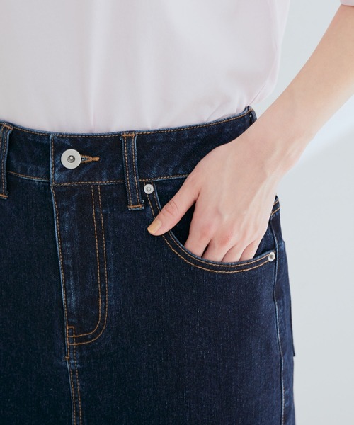 VIS（ビス）の「【エコテックス(R)】 デニムミニスカート【sustainable】（デニムスカート・レディース・ネイビー/ブルー系その他4・M/S）」の18枚目の写真