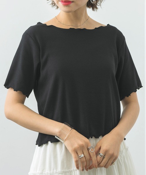 RETRO GIRL（レトロガール）の「テレコメロウアソートTee（Tシャツ/カットソー・レディース・ブラック/オフホワイト/イエロー/ブルー系その他3/ピンク系その他3・FREE）」の3枚目の写真