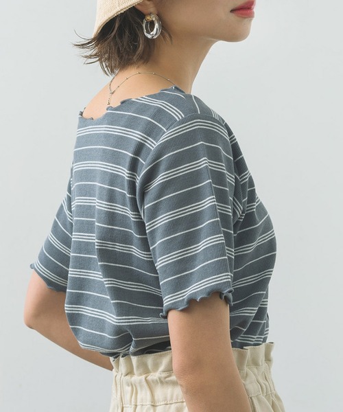 RETRO GIRL（レトロガール）の「テレコメロウアソートTee（Tシャツ/カットソー・レディース・ブラック/オフホワイト/イエロー/ブルー系その他3/ピンク系その他3・FREE）」の19枚目の写真