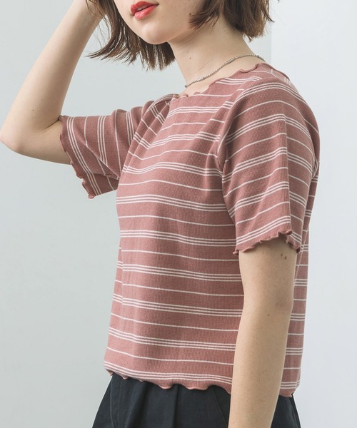 RETRO GIRL（レトロガール）の「テレコメロウアソートTee（Tシャツ/カットソー・レディース・ブラック/オフホワイト/イエロー/ブルー系その他3/ピンク系その他3・FREE）」の13枚目の写真