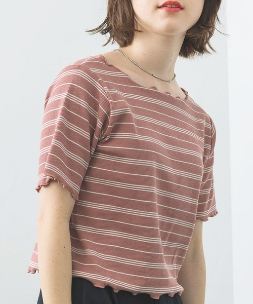 RETRO GIRL（レトロガール）の「テレコメロウアソートTee（Tシャツ/カットソー・レディース・ブラック/オフホワイト/イエロー/ブルー系その他3/ピンク系その他3・FREE）」の12枚目の写真