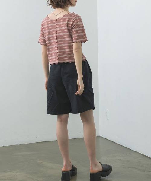 RETRO GIRL（レトロガール）の「テレコメロウアソートTee（Tシャツ/カットソー・レディース・ブラック/オフホワイト/イエロー/ブルー系その他3/ピンク系その他3・FREE）」の7枚目の写真