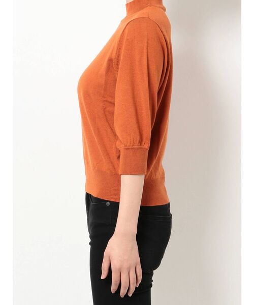 MURUA（ムルーア）の「ハーフスリーブパフニット（ニット/セーター・レディース・ブラック/オレンジ/グリーン/アイボリー・FREE）」の6枚目の写真