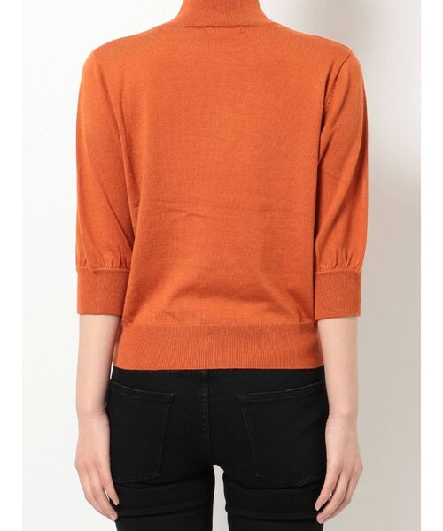 MURUA（ムルーア）の「ハーフスリーブパフニット（ニット/セーター・レディース・ブラック/オレンジ/グリーン/アイボリー・FREE）」の7枚目の写真