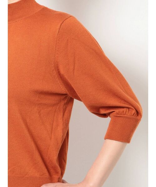 MURUA（ムルーア）の「ハーフスリーブパフニット（ニット/セーター・レディース・ブラック/オレンジ/グリーン/アイボリー・FREE）」の9枚目の写真