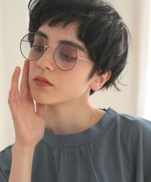 DONOBAN(ドノバン)の「【UVカット率 99%以上】メタルラウンド ライトカラーサングラス(サングラス・レディース・ライトブラウン/ライトブルー/ライトブラック・ONESIZE)」の10枚目の写真