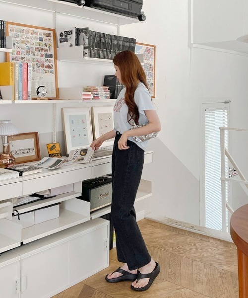 SONA(ソナ)の「SONYUNARA ウォッシングデニムパンツ(デニムパンツ・レディース・ブラック/ブルー・SMALL/MEDIUM/LARGE)」の14枚目の写真