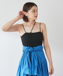 Omekashi | 【earthy_】オーガニックコットンカップ付き3ストラップキャミソール(キャミソール)