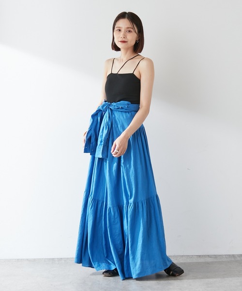 Omekashi（オメカシ）の「【earthy_】オーガニックコットンカップ付き3ストラップキャミソール（キャミソール・レディース・オフホワイト/モカ/ブラック/ブラウン・S/M）」の10枚目の写真