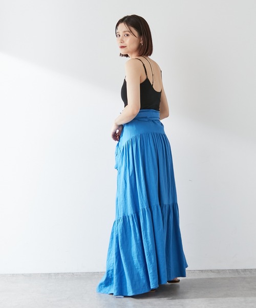 Omekashi（オメカシ）の「【earthy_】オーガニックコットンカップ付き3ストラップキャミソール（キャミソール・レディース・オフホワイト/モカ/ブラック/ブラウン・S/M）」の11枚目の写真