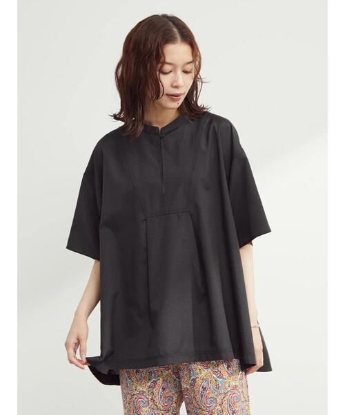 Green Parks(グリーンパークス)の「ビブヨーク切替ブラウス*(シャツ/ブラウス・レディース・ブラック/ストライプ/ホワイト系その他2/テラコッタ・FREE)」の20枚目の写真