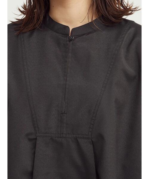 Green Parks(グリーンパークス)の「ビブヨーク切替ブラウス*(シャツ/ブラウス・レディース・ブラック/ストライプ/ホワイト系その他2/テラコッタ・FREE)」の21枚目の写真