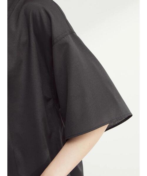 Green Parks(グリーンパークス)の「ビブヨーク切替ブラウス*(シャツ/ブラウス・レディース・ブラック/ストライプ/ホワイト系その他2/テラコッタ・FREE)」の6枚目の写真