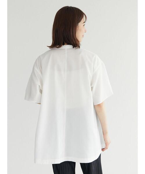 Green Parks(グリーンパークス)の「ビブヨーク切替ブラウス*(シャツ/ブラウス・レディース・ブラック/ストライプ/ホワイト系その他2/テラコッタ・FREE)」の12枚目の写真