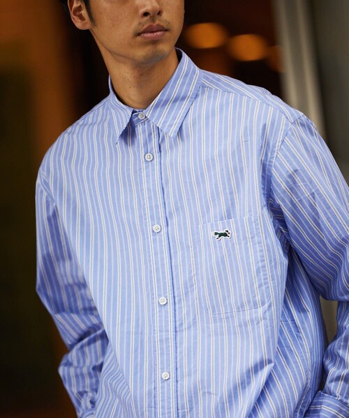 TOWNCRAFT（タウンクラフト）の「TOWN CRAFT/タウンクラフト レギュラーカラー リラックスシャツ/ワンポイント（シャツ/ブラウス・メンズ・ホワイト/ライトグレー/ブルー/ネイビー/ブルー系その他・SMALL/MEDIUM/LARGE）」の5枚目の写真