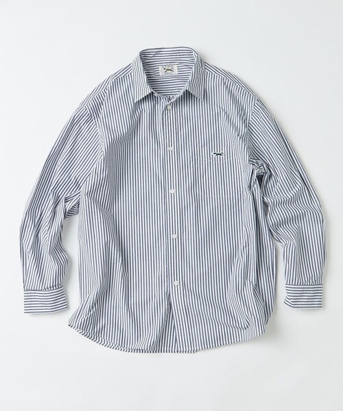 TOWNCRAFT（タウンクラフト）の「TOWN CRAFT/タウンクラフト レギュラーカラー リラックスシャツ/ワンポイント（シャツ/ブラウス・メンズ・ホワイト/ライトグレー/ブルー/ネイビー/ブルー系その他・SMALL/MEDIUM/LARGE）」の3枚目の写真