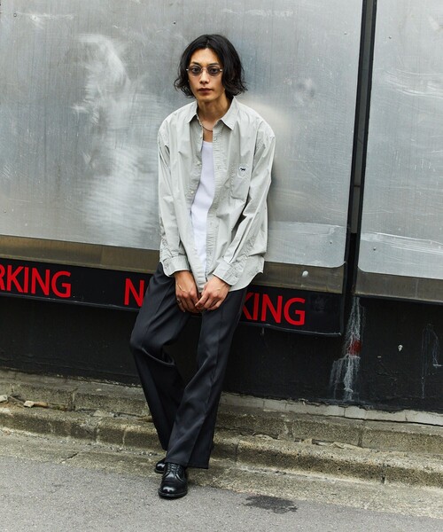 TOWNCRAFT（タウンクラフト）の「TOWN CRAFT/タウンクラフト レギュラーカラー リラックスシャツ/ワンポイント（シャツ/ブラウス・メンズ・ホワイト/ライトグレー/ブルー/ネイビー/ブルー系その他・SMALL/MEDIUM/LARGE）」の7枚目の写真