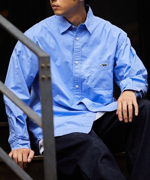 TOWNCRAFT（タウンクラフト）の「TOWN CRAFT/タウンクラフト レギュラーカラー リラックスシャツ/ワンポイント（シャツ/ブラウス・メンズ・ホワイト/ライトグレー/ブルー/ネイビー/ブルー系その他・SMALL/MEDIUM/LARGE）」の18枚目の写真