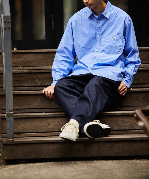 TOWNCRAFT（タウンクラフト）の「TOWN CRAFT/タウンクラフト レギュラーカラー リラックスシャツ/ワンポイント（シャツ/ブラウス・メンズ・ホワイト/ライトグレー/ブルー/ネイビー/ブルー系その他・SMALL/MEDIUM/LARGE）」の21枚目の写真