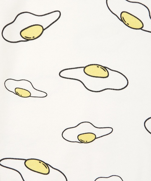 PUNYUS（プニュズ）の「目玉焼き総柄スウェットパンツ（スウェットパンツ・レディース・ホワイト/ブラック・1/2/4/3）」の9枚目の写真