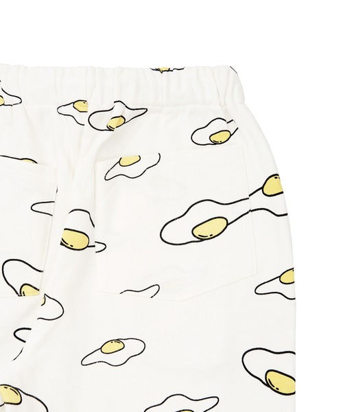 PUNYUS（プニュズ）の「目玉焼き総柄スウェットパンツ（スウェットパンツ・レディース・ホワイト/ブラック・1/2/4/3）」の14枚目の写真