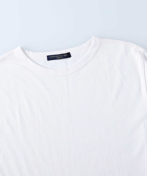 HONEYSUCKLE ROSE(ハニーサックルローズ)の「【HONEYSUCKLE ROSE】裾シャツ切替ロンT(Tシャツ/カットソー・レディース・ホワイト/グレー×ホワイト・S/M/L)」の6枚目の写真