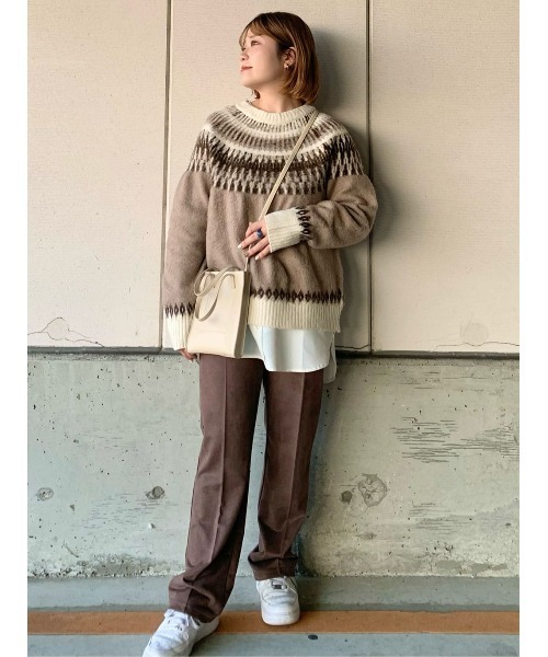 HONEYSUCKLE ROSE(ハニーサックルローズ)の「【HONEYSUCKLE ROSE】裾シャツ切替ロンT(Tシャツ/カットソー・レディース・ホワイト/グレー×ホワイト・S/M/L)」の11枚目の写真
