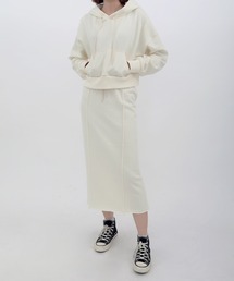 UNE MANSION | フードロングスカートトレーニングセットアップ(サロペット/オーバーオール)
