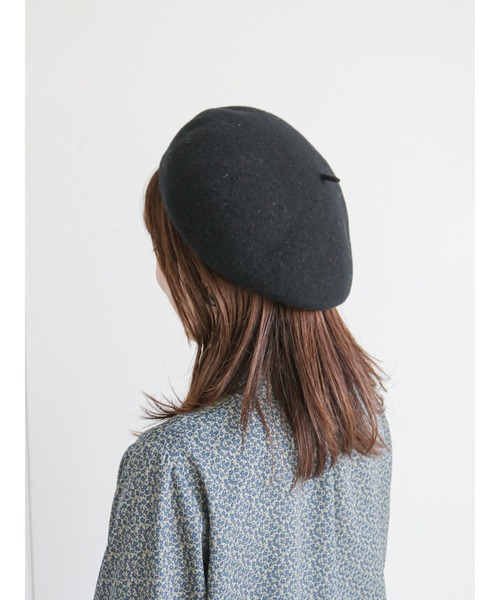 ehka sopo（エヘカソポ）の「ウールベレー帽（ハンチング/ベレー帽・レディース・ブラック/グリーン/ボルドー・ﾌﾘ-）」の9枚目の写真