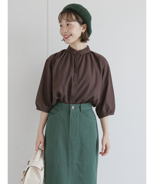 ehka sopo（エヘカソポ）の「ウールベレー帽（ハンチング/ベレー帽・レディース・ブラック/グリーン/ボルドー・ﾌﾘ-）」の15枚目の写真