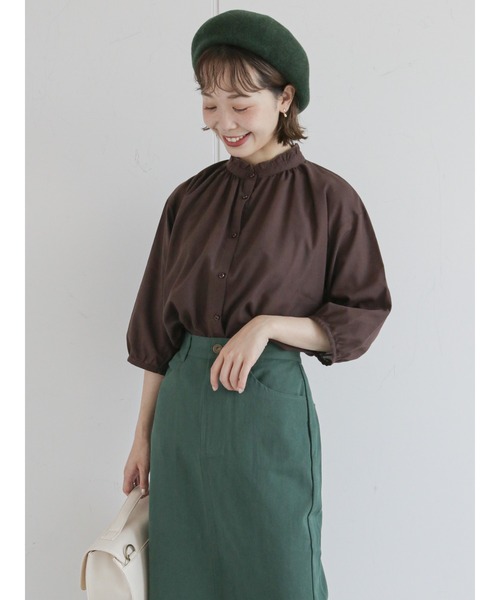 ehka sopo（エヘカソポ）の「ウールベレー帽（ハンチング/ベレー帽・レディース・ブラック/グリーン/ボルドー・ﾌﾘ-）」の14枚目の写真