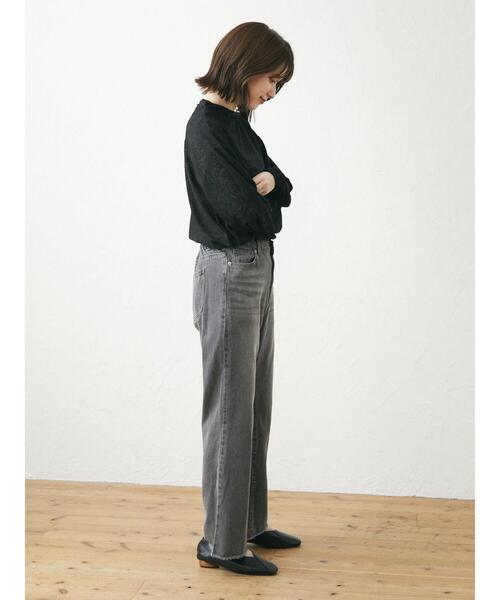 Green　Parks（グリーンパークス）の「・SUGAR SPOON カラーデニムフレアパンツ（デニムパンツ・レディース・ブラック/ピンク/グリーン/ライトインディゴブルー・FREE）」の21枚目の写真