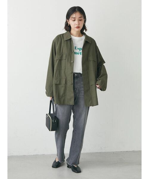 Green　Parks（グリーンパークス）の「・SUGAR SPOON カラーデニムフレアパンツ（デニムパンツ・レディース・ブラック/ピンク/グリーン/ライトインディゴブルー・FREE）」の13枚目の写真