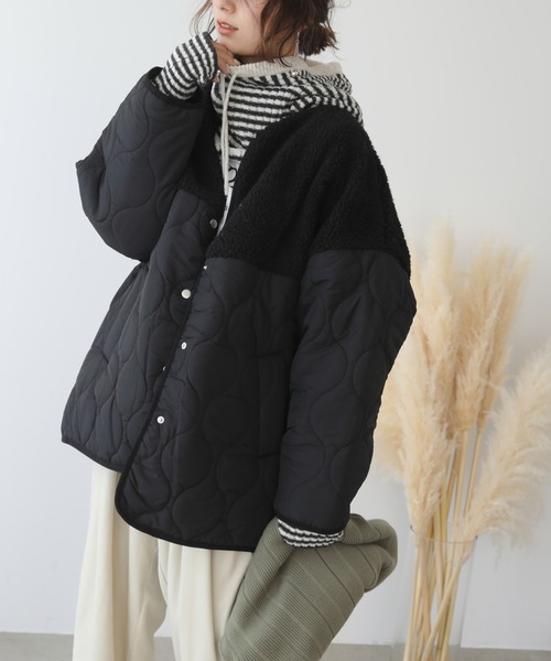 frames RAY CASSIN（フレームスレイカズン）の「WEB限定 リブアームウォーマー バラクラバ/ネックウォーマー別売り（アームカバー・レディース・ブラック系/オートミール/イエロー×グリーン/ターコイズブルー/キャメル/スミクロ・FREE）」の16枚目の写真