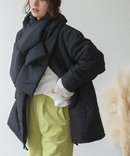 frames RAY CASSIN（フレームスレイカズン）の「WEB限定 リブアームウォーマー バラクラバ/ネックウォーマー別売り（アームカバー・レディース・ブラック系/オートミール/イエロー×グリーン/ターコイズブルー/キャメル/スミクロ・FREE）」の20枚目の写真