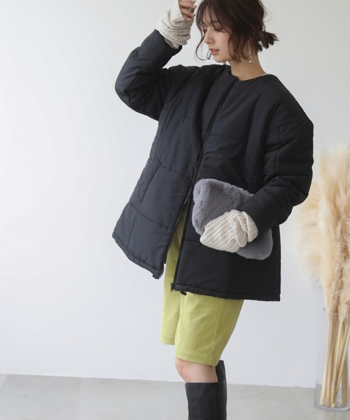 frames RAY CASSIN（フレームスレイカズン）の「WEB限定 リブアームウォーマー バラクラバ/ネックウォーマー別売り（アームカバー・レディース・ブラック系/オートミール/イエロー×グリーン/ターコイズブルー/キャメル/スミクロ・FREE）」の21枚目の写真