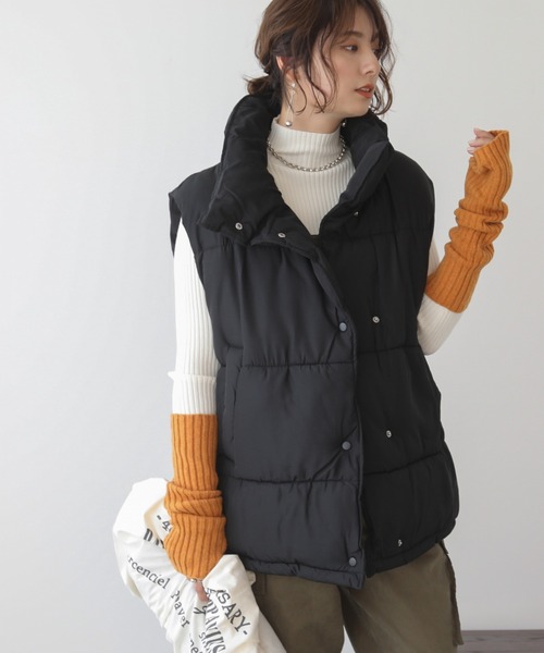 frames RAY CASSIN（フレームスレイカズン）の「WEB限定 リブアームウォーマー バラクラバ/ネックウォーマー別売り（アームカバー・レディース・ブラック系/オートミール/イエロー×グリーン/ターコイズブルー/キャメル/スミクロ・FREE）」の22枚目の写真