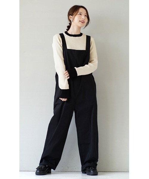 zootie（ズーティー）の「【トレンドライクで肌にも優しい】コットンリブニット［ツートーン］（ニット/セーター・レディース・ラベンダー/アイボリー/グレー/ブラック×ブルー/グリーン系その他/ブラウン/ブラック×グレー/ベージュ系その他/ホワイト×ブラック・L/M）」の10枚目の写真