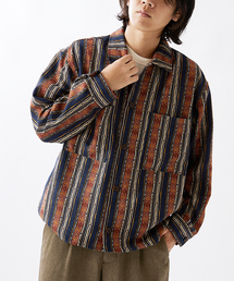 エスニックパターン ブッチャー CPOシャツ