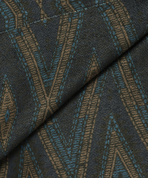 JOURNAL STANDARD(ジャーナルスタンダード)の「エスニックパターン ブッチャー CPOシャツ(シャツ/ブラウス・メンズ・タン/モカ/ブラック系その他/ダークブルー・MEDIUM/LARGE)」の21枚目の写真