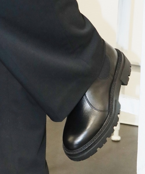 eness（エネス）の「ENESS/エネス サイドゴアブーツ レザーブーツ ショートブーツ（ブーツ・メンズ・ブラック/ベージュ・37/36/39/38）」の16枚目の写真