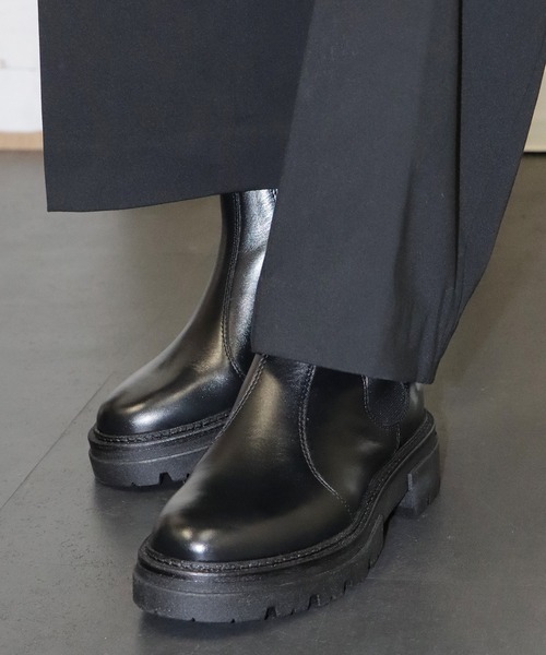 eness（エネス）の「ENESS/エネス サイドゴアブーツ レザーブーツ ショートブーツ（ブーツ・メンズ・ブラック/ベージュ・37/36/39/38）」の15枚目の写真