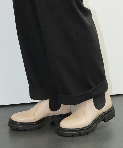 eness（エネス）の「ENESS/エネス サイドゴアブーツ レザーブーツ ショートブーツ（ブーツ・メンズ・ブラック/ベージュ・37/36/39/38）」の21枚目の写真