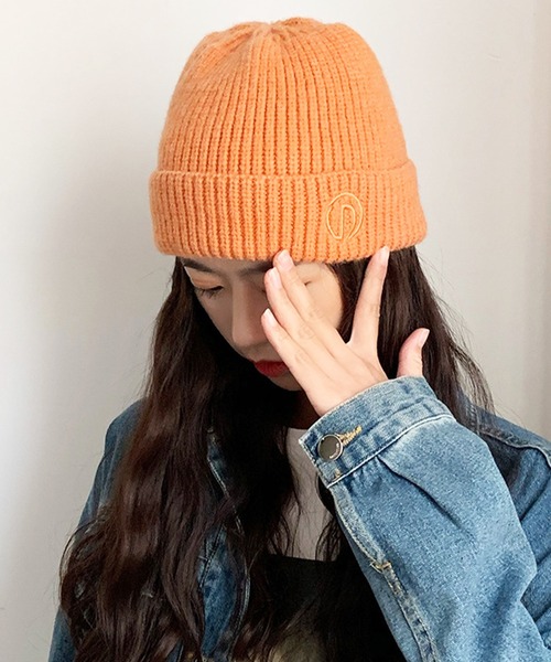 EPICKS（エピックス）の「ロゴ刺繍リブニットキャップ（ニットキャップ/ビーニー・レディース・ブラック/パープル/ピンク/イエロー/オレンジ/ブルー/アイボリー/グリーン・F）」の13枚目の写真