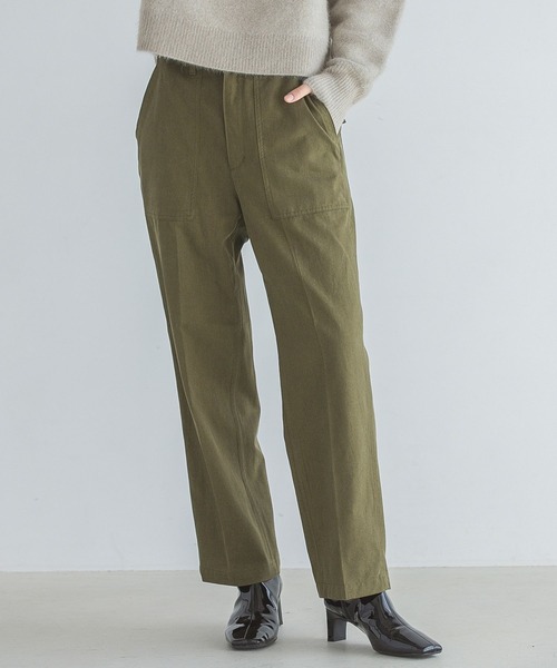 A part by(アパートバイ)の「センタープレスベイカーパンツ 164802(その他パンツ・レディース・ベージュ/カーキ・MEDIUM/LARGE)」の1枚目の写真