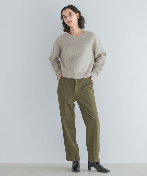 A part by(アパートバイ)の「センタープレスベイカーパンツ 164802(その他パンツ・レディース・ベージュ/カーキ・MEDIUM/LARGE)」の7枚目の写真