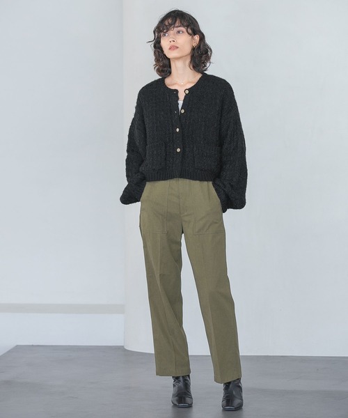 A part by(アパートバイ)の「センタープレスベイカーパンツ 164802(その他パンツ・レディース・ベージュ/カーキ・MEDIUM/LARGE)」の8枚目の写真