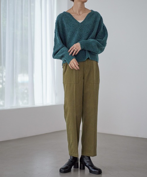 A part by(アパートバイ)の「センタープレスベイカーパンツ 164802(その他パンツ・レディース・ベージュ/カーキ・MEDIUM/LARGE)」の22枚目の写真